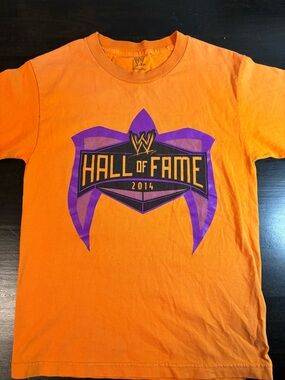 WWE hall of fame shirt 2014 official shirt orange y2k size small